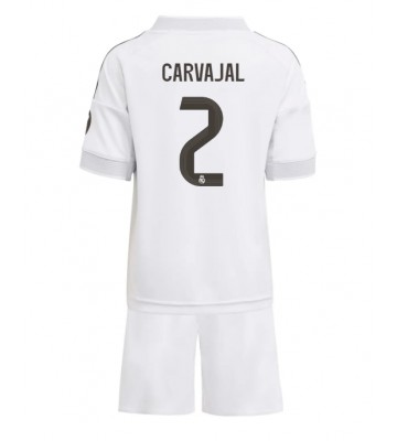 Real Madrid Daniel Carvajal #2 Hemmaställ Barn 2025-26 Kortärmad (+ Korta byxor)